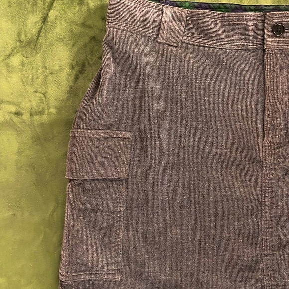 Retro Ralph Lauren Corduroy Cargo Mini Skirt – Graphite Color - Picture 2 of 4
